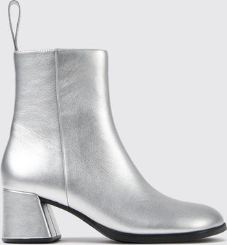 Camper Kora Laminated Leather Mid-Heel Ankle Boots