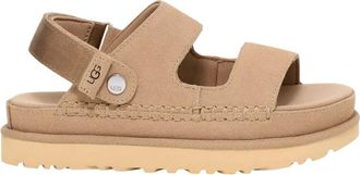 UGG Ugg, Schoenen, Dames, Beige, 40 EU, Leer, Beige Glide Sandalen met Verstelbare Band