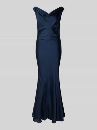 Swing Regular Fit Abendkleid im &auml;rmellosen Design in Dunkelblau, Gr&ouml;&szlig;e 32