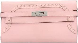 Herm&egrave;s Pre-owned Ghillies Kelly Wallet - - Pre-owned - Donna - Rosa - ONE SIZE