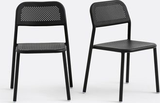 La Redoute Interieurs Set van 2 aluminium tuinstoelen, Lyona