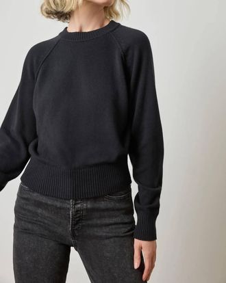 Lilla P Raglan Sweatshirt In Black