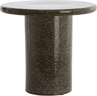 Light & Living Mesa auxiliar Light & Living TUDO cer&aacute;mica marr&oacute;n oscuro