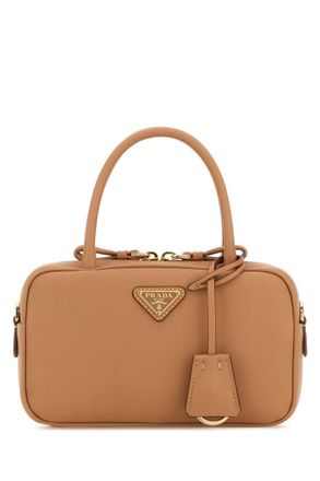 Prada Peach Logo Mini Satchel