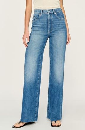 DL1961 Hepburn High Waist Wide Leg Jeans in Driggs at Nordstrom Rack, Size 25