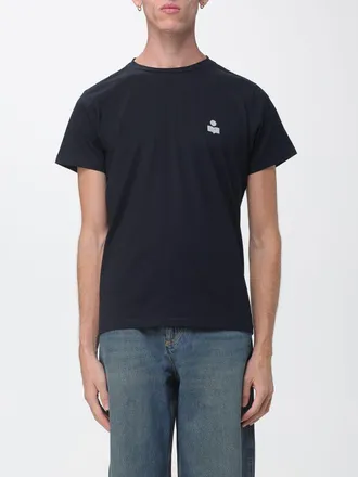 Isabel Marant Slim Fit Cotton Crew-Neck T-Shirt with Contrast Logo