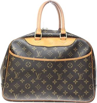 Louis Vuitton Deauville Monogram Brown Canvas Handbag (Pre-Owned)