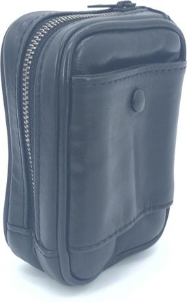 Louis Vuitton Black Leather Zippered Carrying Womens Case (Pre-Owned)