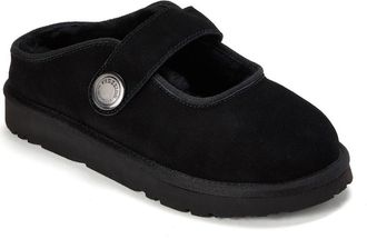 Dearfoams Fireside Coin Maryjane Slippers in Black at Nordstrom, Size 10