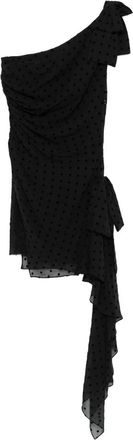 Alessandra Rich Polka-dot Ruffled Dress