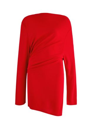 Jacquemus La Robe Croisi&egrave;re Draped Mini Dress - Red - M (UK12 / M)