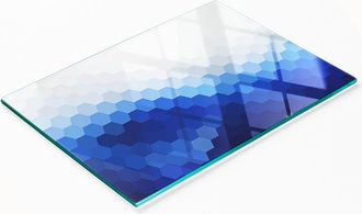 OEM Tabla De Cocina De Vidrio Templado Con Gr&aacute;ficos Decorativos De Dados, 80 X 52 Cm