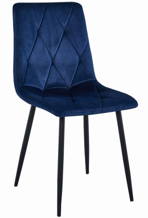 OEM Silla Libra - Terciopelo Azul Marino / Patas Negras X 1