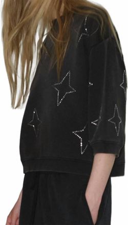M&eacute;lissa Nepton Tennessee Sweatshirt Top In Black
