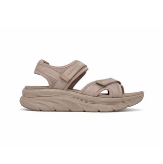 Skechers Dlux Walker Sandal-bold City Womens Ankle Strap Sandals Taupe - Size UK 6.5