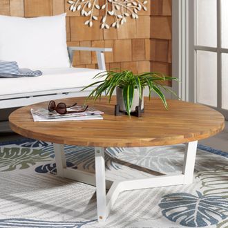 Safavieh Leo Round Coffee Table 3 Legs (Indoor / Outdoor)