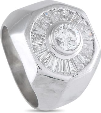 Luxury Bazaar 18K White Gold 2.38ct Diamond Ring MF02-082725