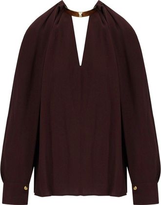 Elisabetta Franchi BLUSA GIOIELLO CACAO ELISABETTA FRANCHI