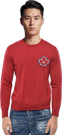Dsquared2 Red Crew Neck Sweater
