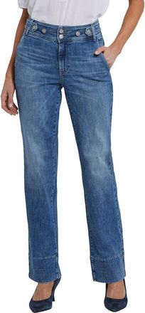 NYDJ Nydj Bailey Washed Crystal Straight Leg Jean