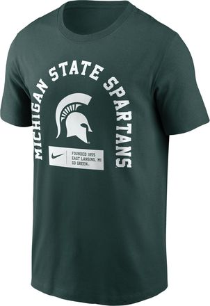 Nike Michigan State Primetime Seasonal Nike Mens College T-Shirt in Green | N1993EYMST-9SV