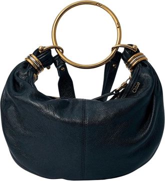Chloé Tassen, Dames, Zwart, ONE Size, Leer, Hobo Tas van Korrelleer