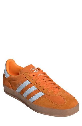 adidas Gazelle Indoor Sneaker in Orange/Crystal Sky at Nordstrom, Size 10.5