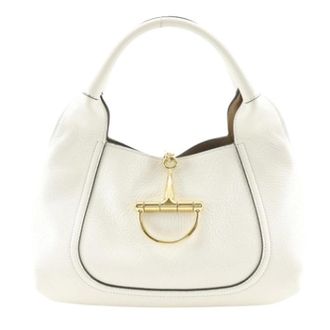 Gucci Pre-owned Soft Bit Small Calf Handbag - Dames - Pre-owned - Wit - Maat: ONE Size Leer