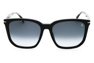 David Beckham DB1071FS Rectangular Plastic Frame Sunglasses - Black