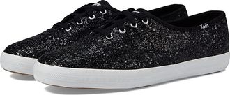 Keds Champion Glitter Lace Up Womens Shoes Black : 5.5 B - Medium, Textile