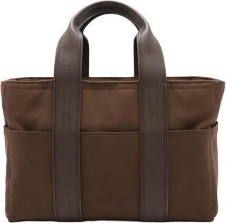 Herm&egrave;s Brown Nylon Acapulco Pm Tote (Authentic Pre-Loved)
