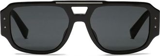 Dolce & Gabbana Eyewear Occhiali da sole DNA con montatura stile pilota - Nero