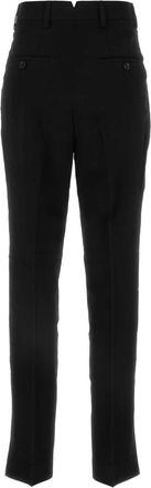 Ami Womens Black Wool Pant Exterior: Virgin Pantaloni Trousers