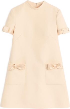 Valentino Womens Short Crepe Couture Dress