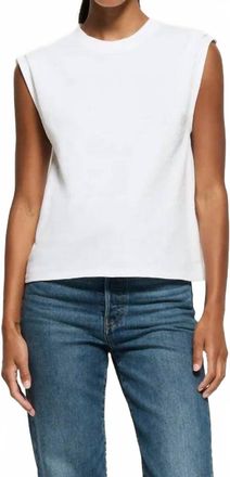 Nation Ltd Marina Muscle Tee In Optic White