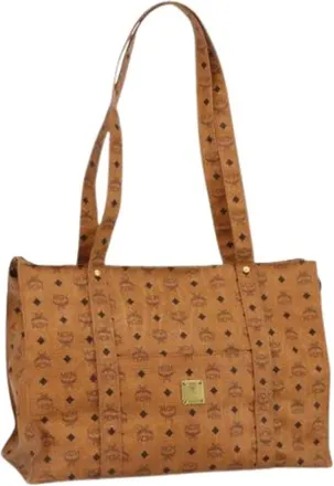 MCM Pre-owned Tote Bags, female, Brown, Size: ONE SIZE Pre-owned Tote Bag