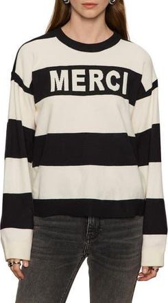 Sanctuary Crewneck Sweater in Black at Nordstrom Rack, Size X-Large