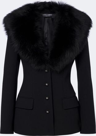 Dolce & Gabbana Chaqueta DG en mezcla de lana