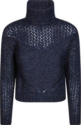 Herno Giubbotto - Dames - Coltruien - Blauw - XS - Truien & Vesten