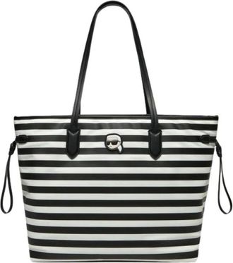 Karl Lagerfeld Ikon Nylon Tote Bag - Dames - Shoppers - Veelkleurig - ONE Size - Nylon - Tassen