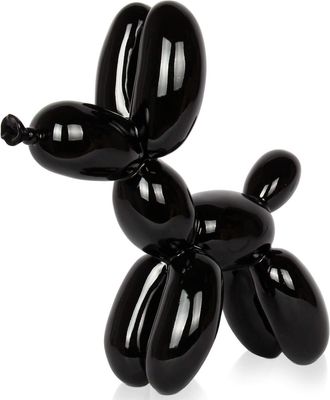 ADM Design Skulptur Ballonhund 26 x 27 cm - Schwarz