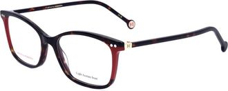 Carolina Herrera Womens 51 mm Havana Red Eyeglasses