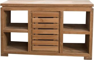 Wanda Collection Mueble cómoda aparador para cuarto de baño de teca maciza 120 cm