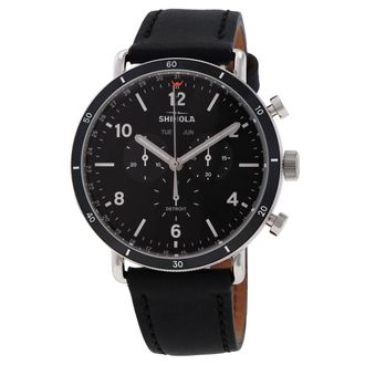 Shinola Canfield Chronograph Quartz Black Dial Mens Watch S0120089889