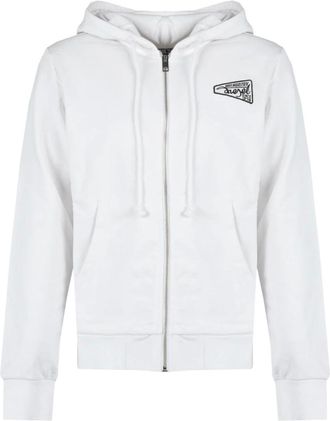 Diesel Ginn Hood Zip Hoodie - - Sweatshirts & Hoodies - Uomo - Bianco - S