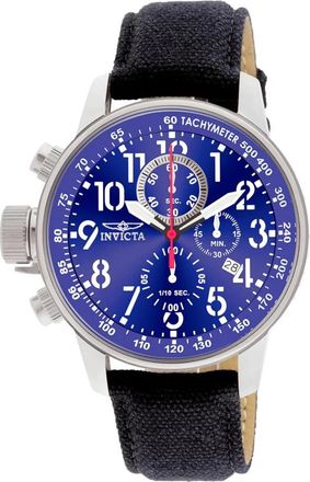 Invicta Aviator Chronograaf Horloge met Datum Indicator - Heren - Horloges - Zwart - ONE Size - Accessoires