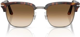 Persol 52mm Square Sunglasses in Havana/Gradient Brown at Nordstrom
