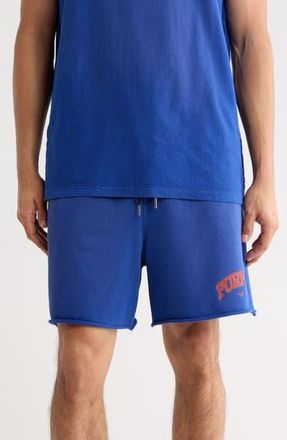 Purple Logo Cotton Fleece Shorts in Blue at Nordstrom Rack, Size Xx-Large