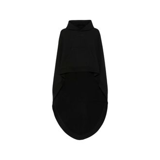 Balenciaga Hoodies & sweatvesten, Dames, Zwart, S, Katoen, Oversized katoenen jersey sweatshirt