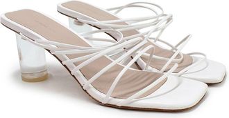 Rejina Pyo White Strappy Mules Size 36